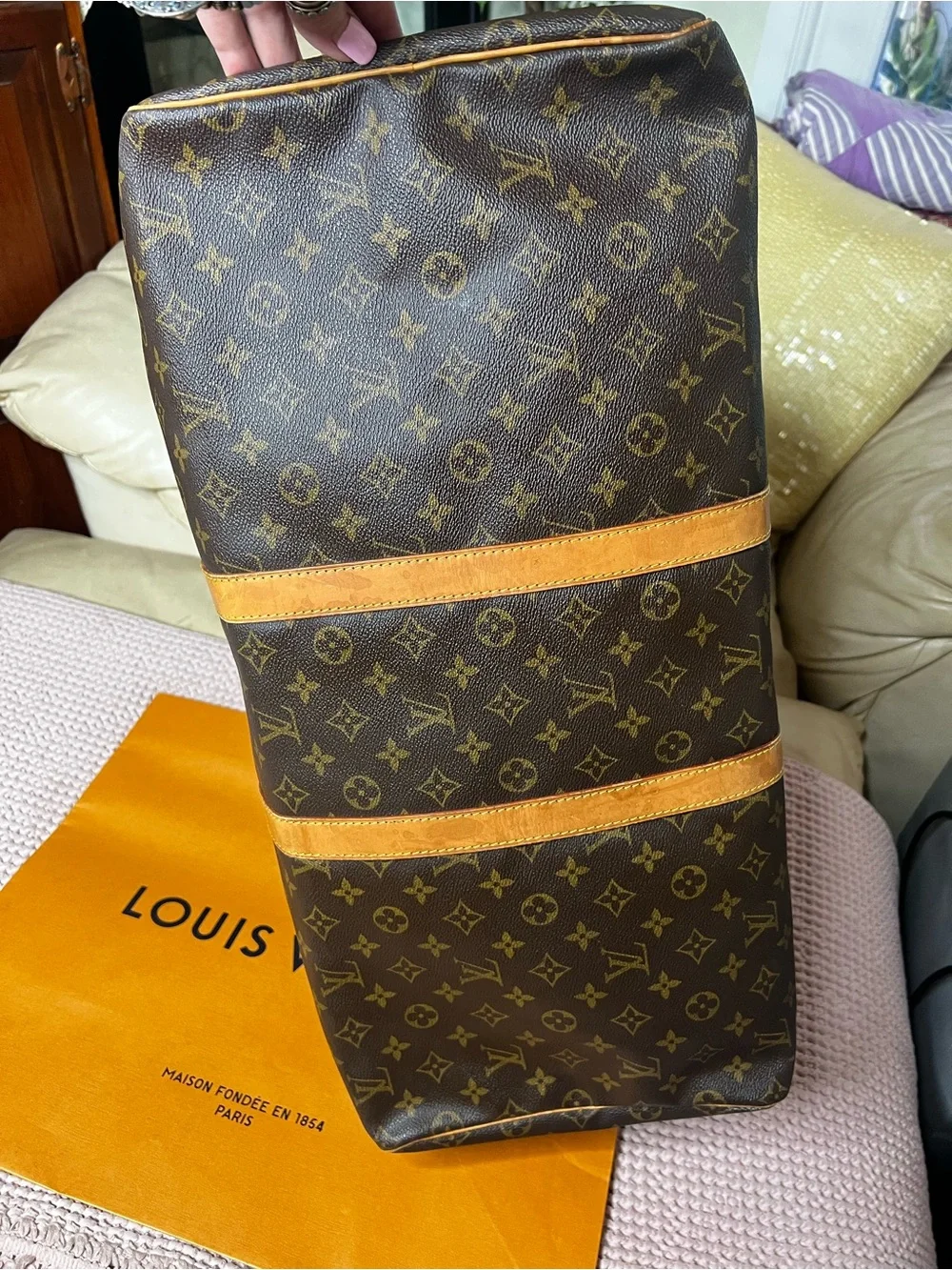 Louis Vuitton Vintage Keepall 55 Duffle Travel Bag